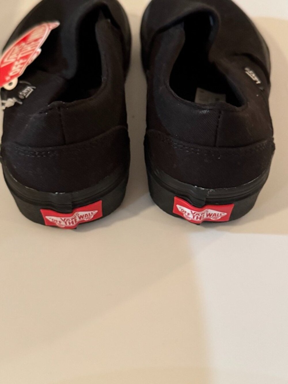 Vans Womens' Slip-On Black-on-Black Monochrome Sneakers, Size:Women's 5.5, NWT - Picture 4 of 7